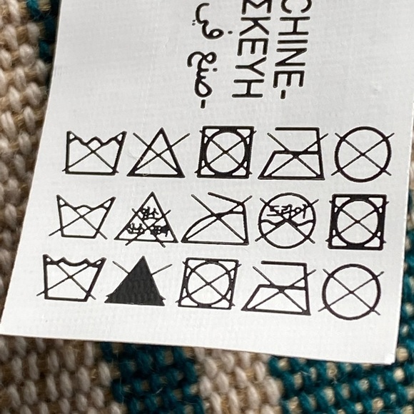 NWT. Zara 100% Cotton Beige/Green Fabric Shopper Bag. - Picture 10 of 10